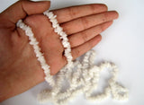 5 mm White Quartz Chips, White Quartz Beads, White Quartz Gemstone Chips, 32 In