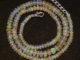 4mm- 7mm Ethiopian Opal Faceted Rondelle Beads, Welo Opal Beads, Ethiopian Opal