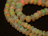 3-6 mm Ethiopian Welo Opal Faceted Rondelle Beads, Ethiopian Welo Opal Beads