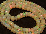 3-6 mm Ethiopian Welo Opal Faceted Rondelle Beads, Ethiopian Welo Opal Beads