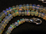 4mm- 7mm Ethiopian Opal Faceted Rondelle Beads, Welo Opal Beads, Ethiopian Opal