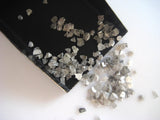 2-5mm White Diamond Slices, Natural Rough Diamond, Raw Diamond Chips