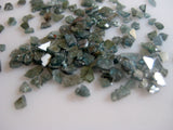 2-5mm Blue Diamond Rough Faceted Slice, Natural Raw Diamond Chips, Raw Uncut