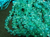 4x6 mm-5x7 mm Blue Apatite Faceted Tear Drop Beads, Apatite Drops, Apatite