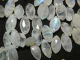 7x11-8x13 mm Rainbow Moonstone Faceted Marquise Beads, Moonstone Marquise