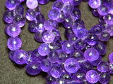 6-7 mm Amethyst Faceted Onion Briolettes, African Amethyst Micro Faceted Onion