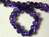 6-7 mm Amethyst Faceted Onion Briolettes, African Amethyst Micro Faceted Onion