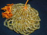 10mm Citrine Plain Rondelle Bead Sparkling Golden Orange Citrine Smooth Rondelle