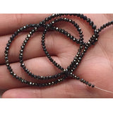 3mm Black Sparkling Faceted Diamond For Jewelry (2Pcs To 10Pcs Options)