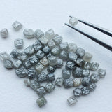 3-4mm Grey Diamond Box Raw Uncut Cubes Diamond (1Pc To 10Pc Options)