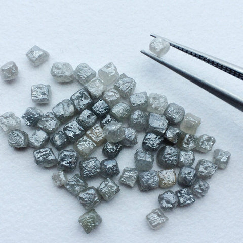 3mm Grey Diamond Box Cubes Wholesale Diamonds Cube For Jewelry (1Ct To 10Ct)