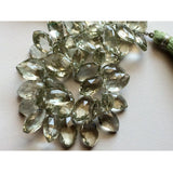 10x15 mm Green Amethyst Marquise Shape Faceted Beads, Green Amethyst Faceted