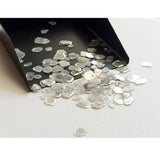 5-7mm White Diamond Faceted Slices, White Diamond Faceted Diamond Slices