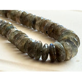 7-13mm Labradorite Faceted Beads, Blue Fire Gem Stone German Cut Beads