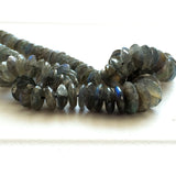 7-13mm Labradorite Faceted Beads, Blue Fire Gem Stone German Cut Beads