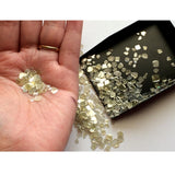 3-5mm Diamond Faceted Slices, Yellow Diamond Slices, Free Form Diamond Slices