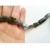 13-20 mm Labradorite Step Cut Nuggets, Labradorite Beads, Flashy Blue Beads