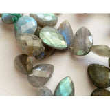 15x10 mm Labradorite Faceted Pear Beads, Natural Labradorite, Beautiful