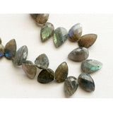 24x14-17x12 mm Labradorite Faceted Pear Beads, Natural Labradorite, Beautiful