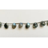 8x12 mm Labradorite Faceted Pear Beads, Labradorite Faceted Briolettes
