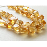 11.5x9.5 mm-23x12.5 mm Citrine Faceted Nuggets, Citrine Step Cut Beads, Citrine