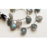 14 mm Labradorite Faceted Heart Beads, Labradorite Fire Gem Stone, Labradorite