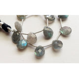 8x12 mm Labradorite Faceted Pear Beads, Labradorite Faceted Briolettes
