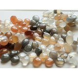 8x12-10x13 mm Multi Moonstone Plain Pear Beads, Multi Moonstone Plain Pear