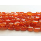 7-9mm Carnelian Plain Oval Bead, Carnelian Oval Bead, Orange Carnelian Oval Bead