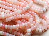 7.5mm -8mm Pink Opal Beads, Peruvian Pink Opal Beads, Opal Rondelles, Original