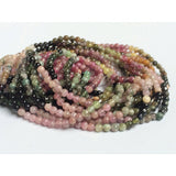 2.5mm Multi Tourmaline Plain Rondelle Beads, Natural Multi Tourmaline Plain Bead