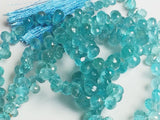 4x6 mm-5x7 mm Blue Apatite Faceted Tear Drop Beads, Apatite Drops, Apatite
