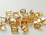5x7mm Citrine Emerald Cut Stone Lot, Faceted Calibrated Citrine, Beautiful Orange Citrine Cabochon Lot For Jewelry (5pcs To 10pcs Options)