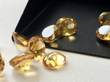 6x8mm Citrine Oval Cut Stone, Oval Faceted Calibrated Citrine, Orange Cut Stones