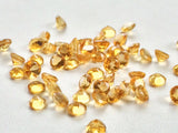 5mm Citrine Round Cut Stone, Citrine Faceted Calibrated, Orange Citrine Lot