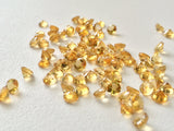 9mm Citrine Round Faceted Calibrated Cut Stone, Citrine Cut Stone For Jewelry