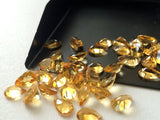 5x7mm Citrine Pear Cut Stone, Citrine Faceted Pear, Calibrated Citrine, Orange