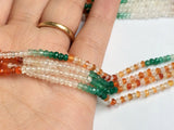 3-3.5mm Multi Gemstone Faceted Rondelles, Natural Multi Gemstone Beads, Multi