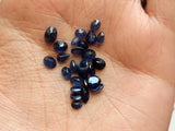 4-6mm Blue Sapphire Rose Cut Stones, 5 Cts Faceted Sapphire, 18 Pcs Approx