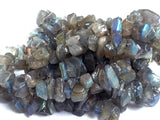 5-7 mm Labradorite Gemstone Chips, Labradorite Beads, 32 Inch, Labradorite Fire