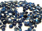 4-6mm Blue Sapphire Rose Cut Stones, 5 Cts Faceted Sapphire, 18 Pcs Approx