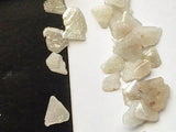 5-6mm White Diamond, White Rough Diamond Slices, White Natural Rough Diamond
