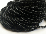 8mm Black Tourmaline Plain Round Beads, Black Tourmaline Smooth Ball Rondelles