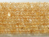 5mm Citrine Plain Rondelle, Sparkling Golden Orange Citrine Rondelles, 13 Inch