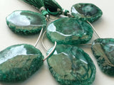 32x28mm To 37x32mm Green Stalactite, Green Solar Quartz, Green Stalactite Slice