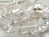 22x12 mm To 20x11 mm Clear Crystal Quartz Faceted Nuggets, Crystal Quartz Tumble