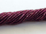 3-3.5mm Rhodolite Garnet Faceted Rondelle Bead Pink Garnet Stone Garnet Faceted