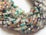 4mm Multi Gemstone Faceted Rondelle Beads, Multi Gemstone Faceted Beads, 13 Inch