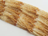 4-4.5mm Citrine Shaded Faceted Rondelle Bead, Citrine Gem Stone Faceted Rondelle