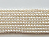 4mm Ivory Colored Pearls, Natural Fresh Water Corn Pearls, Natural Pearls, Ivory